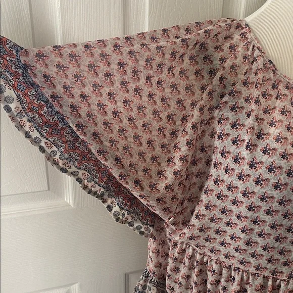 Knox Rose Pink and Blue Patterned Blouse - Picture 5 of 7